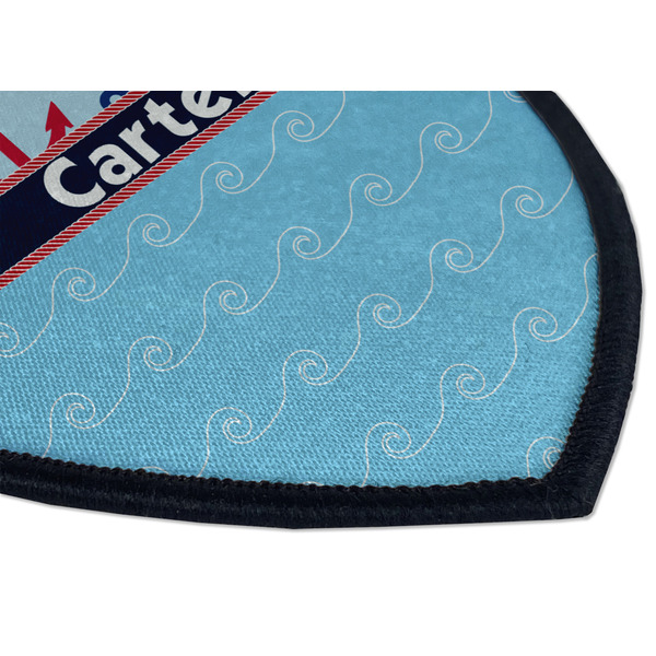 Anchors & Waves Iron on Shield 3 Detail