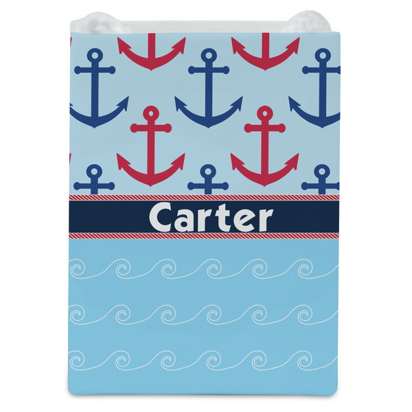 Anchors & Waves Jewelry Gift Bag - Gloss - Front