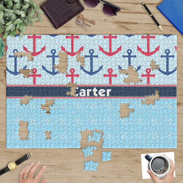 Anchors & Waves Jigsaw Puzzle 1014 Piece - In Context
