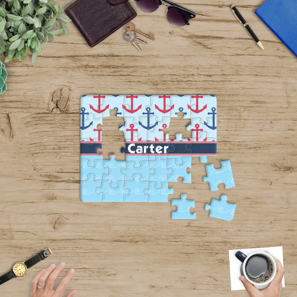 Anchors & Waves Jigsaw Puzzle 30 Piece - In Context