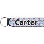 Anchors & Waves Neoprene Keychain Fob (Personalized)