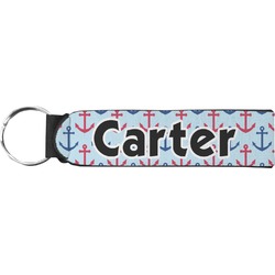 Anchors & Waves Neoprene Keychain Fob (Personalized)