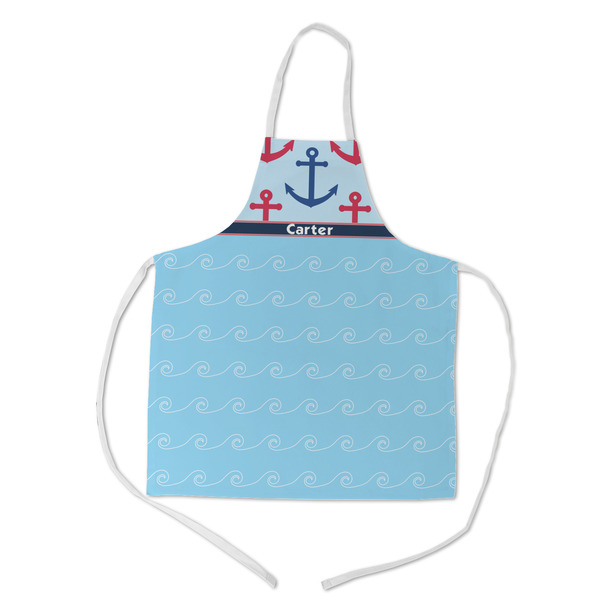 Custom Anchors & Waves Kid's Apron w/ Name or Text