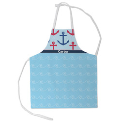 Anchors & Waves Kid's Apron - Small (Personalized)
