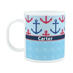Anchors & Waves Plastic Kids Mug (Personalized)
