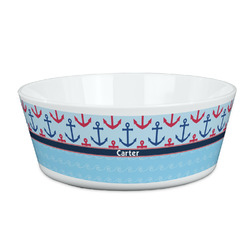 Anchors & Waves Kid's Bowl (Personalized)