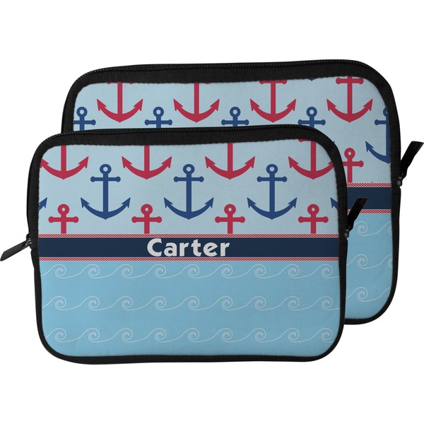 Anchors & Waves Laptop Sleeve (Size Comparison)