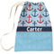 Anchors & Waves Large Laundry Bag - Front View