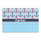 Anchors & Waves Large Rectangle Car Magnet (Personalized)