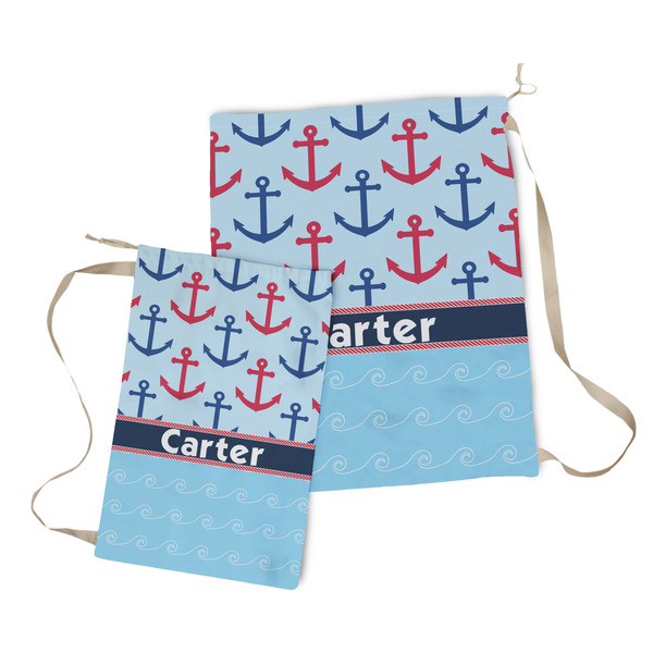 Anchors & Waves Laundry Bag - Both Bags