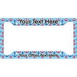 Anchors & Waves License Plate Frame - Style A (Personalized)