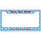 Anchors & Waves License Plate Frame Wide