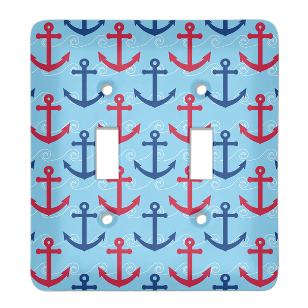 Custom Anchors & Waves Light Switch Cover (2 Toggle Plate)