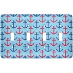 Anchors & Waves Light Switch Cover (4 Toggle Plate)