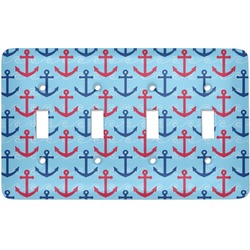 Anchors & Waves Light Switch Cover (4 Toggle Plate)