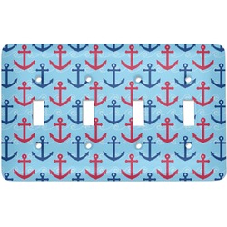 Anchors & Waves Light Switch Cover (4 Toggle Plate)