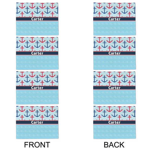 Anchors & Waves Linen Placemat - APPROVAL Set of 4 (double sided)