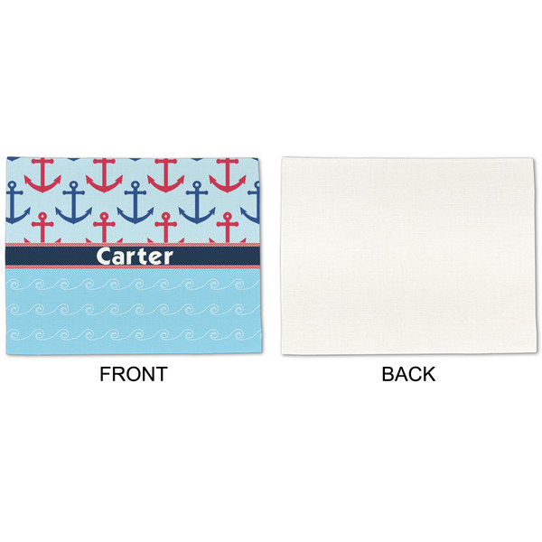 Anchors & Waves Linen Placemat - APPROVAL Single (single sided)