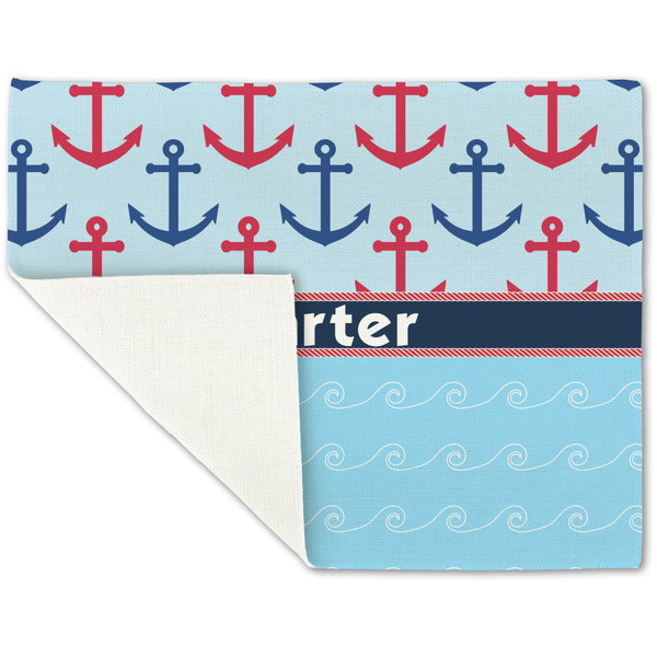 Anchors & Waves Linen Placemat - Folded Corner (single side)