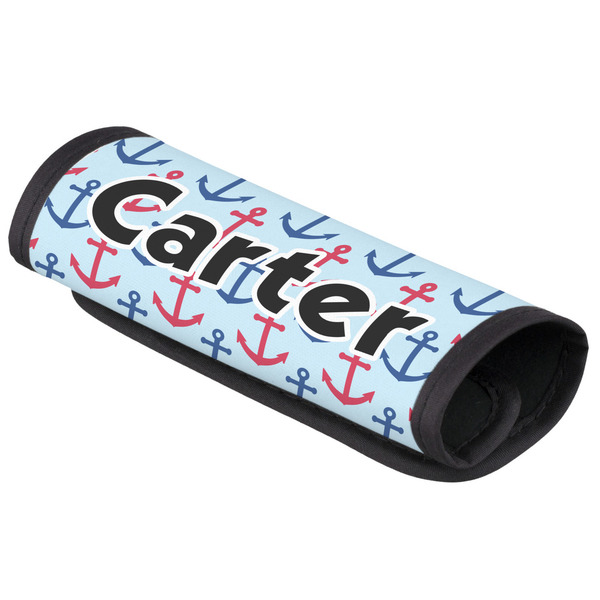 Custom Anchors & Waves Luggage Handle Cover (Personalized)