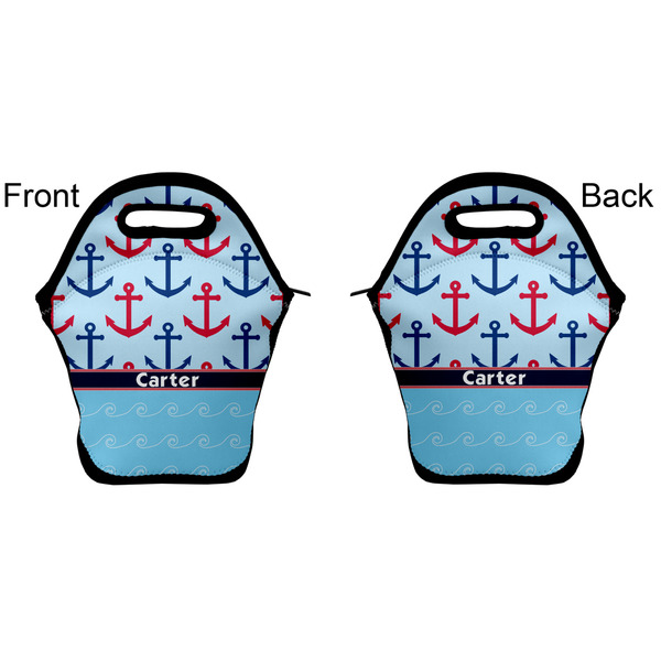 Anchors & Waves Lunch Bag - Front and Back