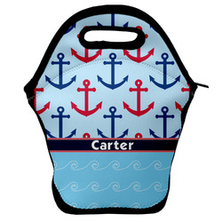 Anchors & Waves Lunch Bag w/ Name or Text