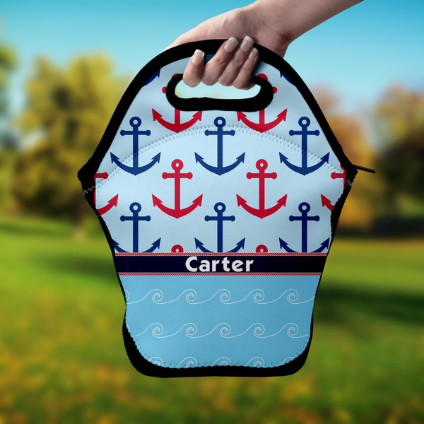 Anchors & Waves Lunch Bag - Hand