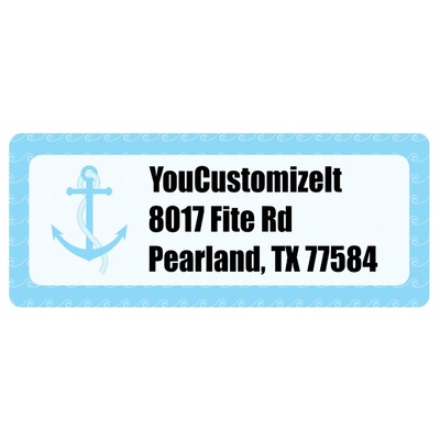 Anchors & Waves Return Address Labels (Personalized)
