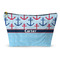 Anchors & Waves Makeup Bag - Large - 12.5"x7" (Personalized)
