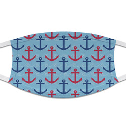 Anchors & Waves Cloth Face Mask (T-Shirt Fabric)