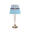 Anchors & Waves Poly Film Empire Lampshade - On Stand