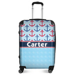 Anchors & Waves Suitcase - 24" Medium - Checked (Personalized)
