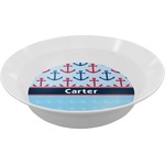 Anchors & Waves Melamine Bowl - 12 oz (Personalized)