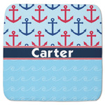 Anchors & Waves Memory Foam Bath Mat - 48"x48" (Personalized)
