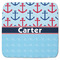 Anchors & Waves Memory Foam Bath Mat - 48"x48" (Personalized)