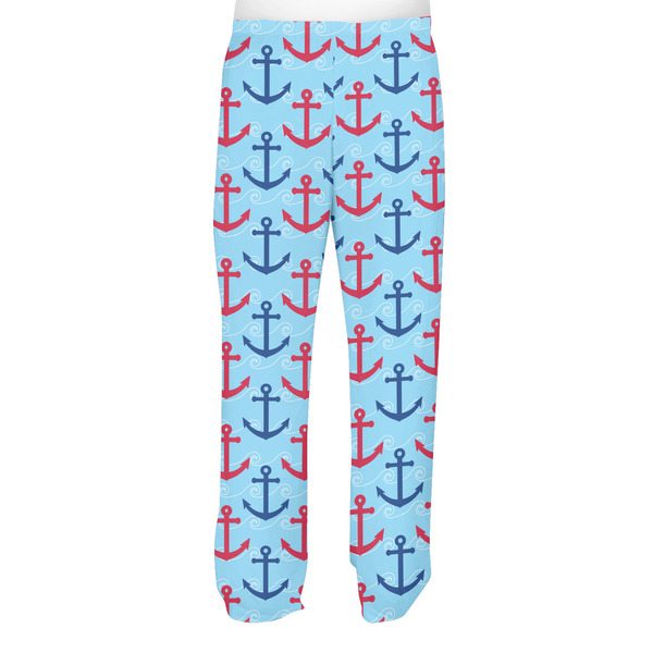 Anchors & Waves Men's Pjs Back - on model