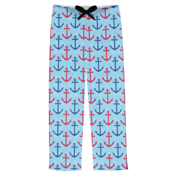 Custom Anchors & Waves Mens Pajama Pants - S