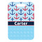 Anchors & Waves Metal Luggage Tag - Front Without Strap