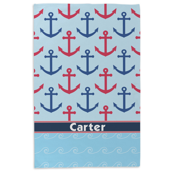 Anchors & Waves Microfiber Dish Towel - APPROVAL