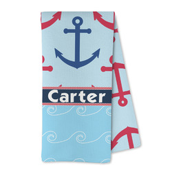Anchors & Waves Kitchen Towel - Microfiber (Personalized)