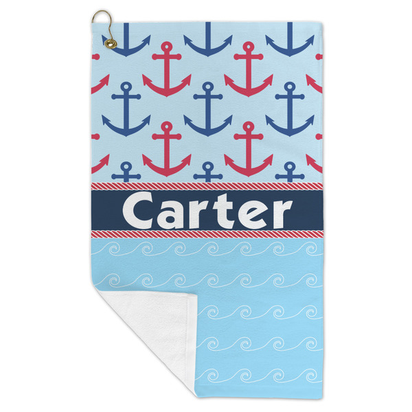 Anchors & Waves Microfiber Golf Towels - FOLD