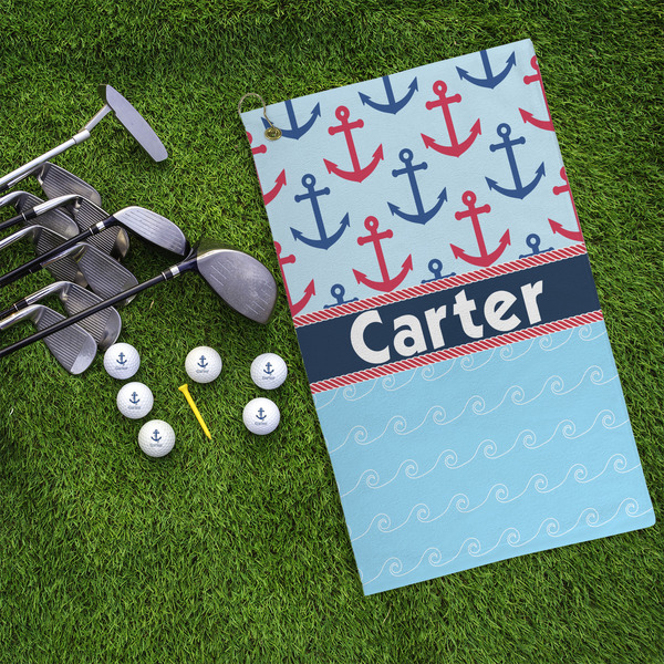 Anchors & Waves Microfiber Golf Towels - LIFESTYLE