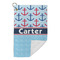 Anchors & Waves Microfiber Golf Towels Small - FRONT FOLDED