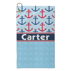 Anchors & Waves Microfiber Golf Towel - Small (Personalized)