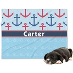 Anchors & Waves Dog Blanket (Personalized)