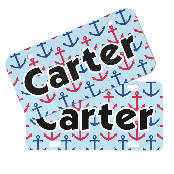 Anchors & Waves Mini License Plates - MAIN (4 and 2 Holes)