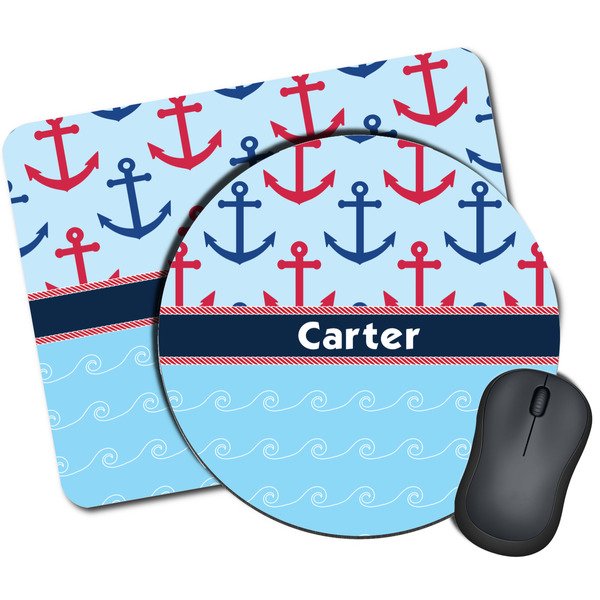 Custom Anchors & Waves Mouse Pad (Personalized)