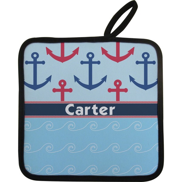 Anchors & Waves Neoprene Pot Holder