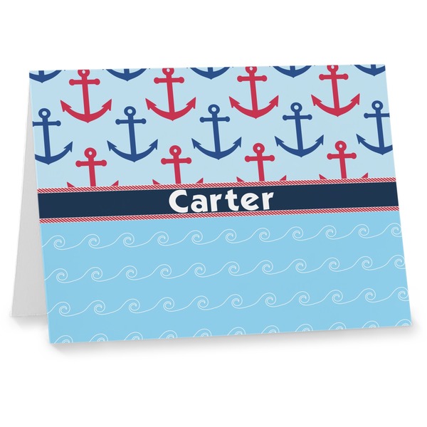 Custom Anchors & Waves Note cards (Personalized)