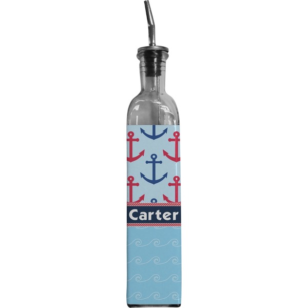 Custom Anchors & Waves Oil Dispenser Bottle (Personalized)